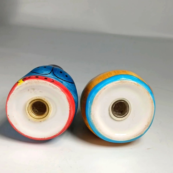 Vtg. 1980 Catzilla Design Salt & Pepper Set Hand Painted - Picture 5 of 5